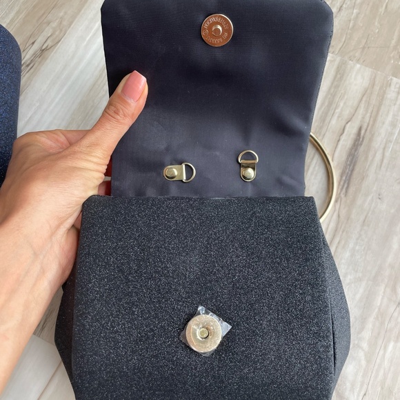 Top Handle Glitter Micro Satchel - Picture 4 of 4